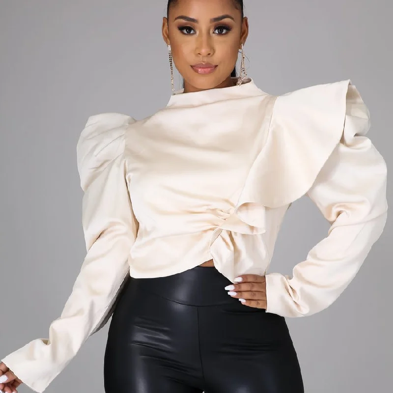 Autumn New Arrival Woman Tops Fashionable Ladies Blouses Ruffled Long Sleeve Office Lady Crop Top 2022 Short Sleeve Blouse Autumn New Arrival Woman Tops Fashionable Ladies Blouses Ruffled Long Sleeve Office Lady Crop Top 2022 Short Sleeve Blouse
