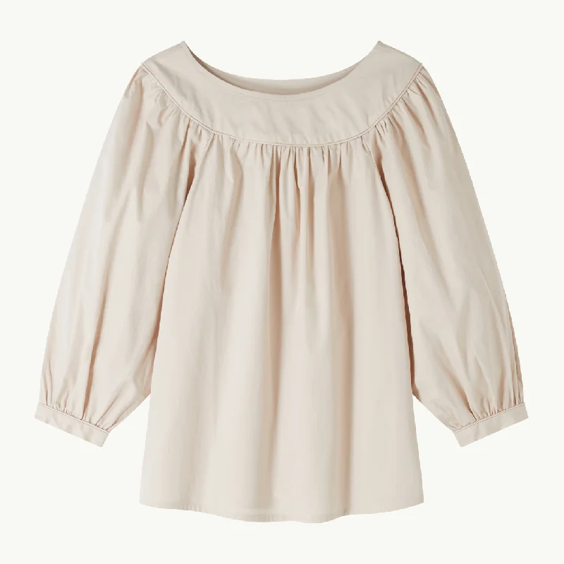 A.P.C. x Katie Holmes Louisa Blouse - Powdery Pink Playful Puff Blouse