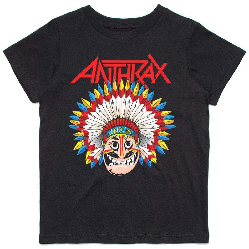 Anthrax Kids T-Shirt: War Dance Collared T-Shirt Boat Neck A-Line