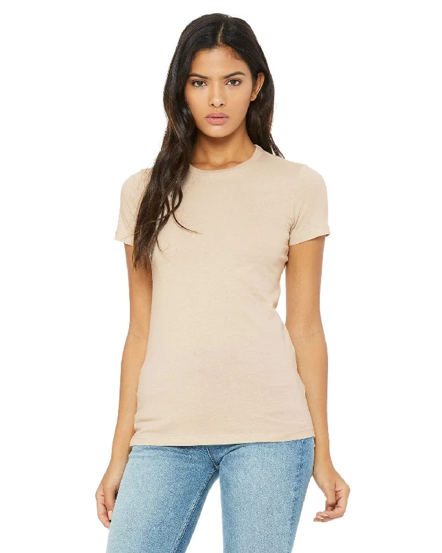 Bella+Canvas Ladies Favorite T-Shirt | Tan Welt Pockets Slit Pockets