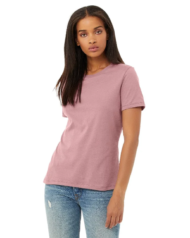 Bella+Canvas Ladies Relaxed Short Sleeve Jersey T-Shirt | Orchid Mesh Canvas Denim