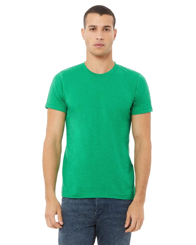 Bella+Canvas Unisex Heather CVC T-Shirt | Heather Kelly Rayon Velvet Corduroy