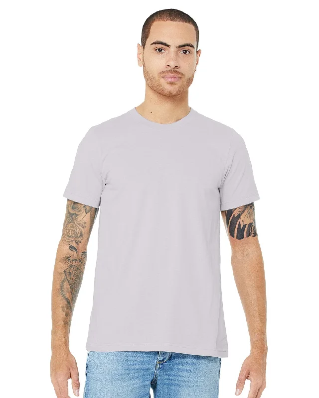 Bella+Canvas Unisex T-Shirt | Lavender Dust Welt Pockets Slit Pockets Flap Pockets