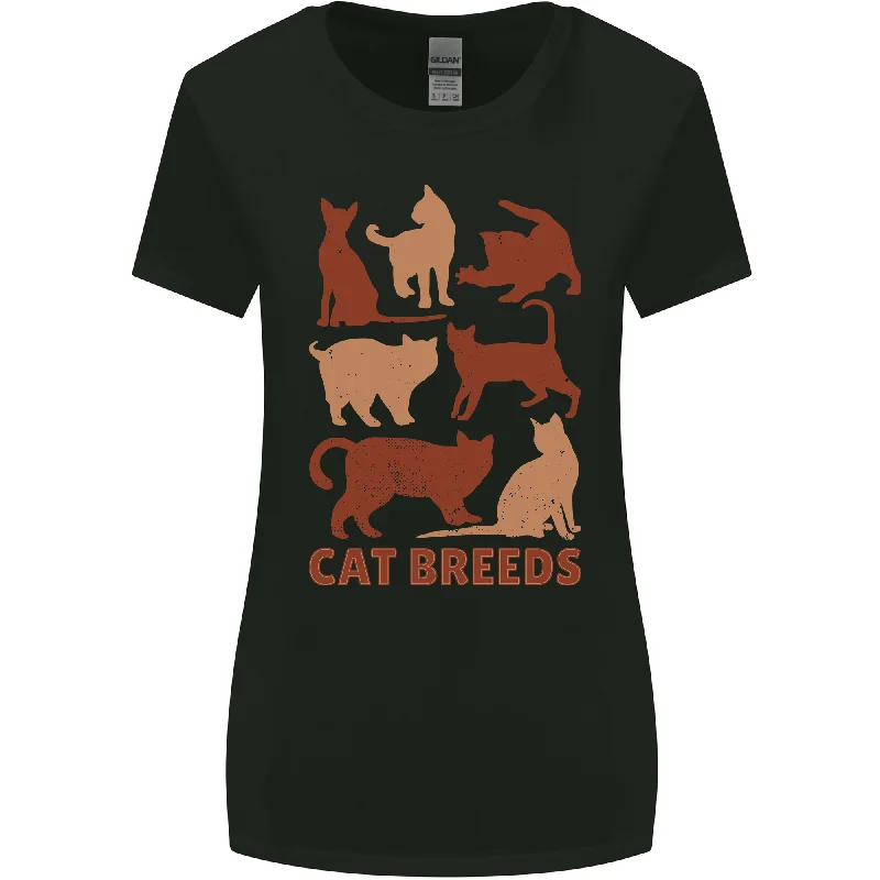 Cat Breeds Womens Wider Cut T-Shirt Oversized T-Shirt Spandex breathable