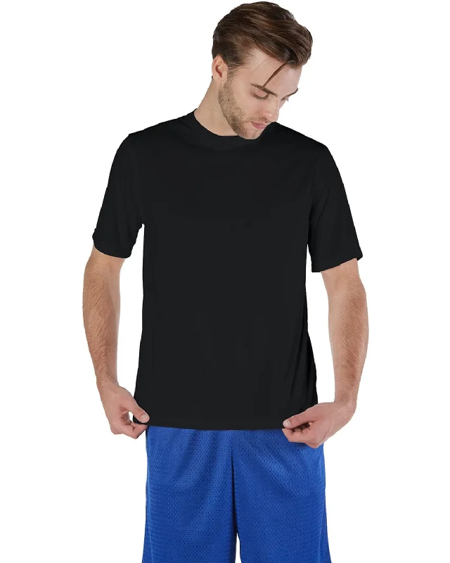 Champion Double Dry Performance T-Shirt | Black Basic T-Shirt Crew Neck Short Sleeve