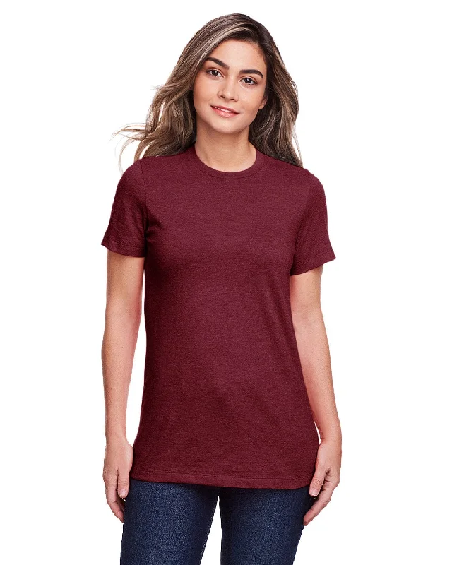 Gildan Ladies Softstyle CVC T-Shirt | Maroon Mist Layered Multi-layer Single Layer