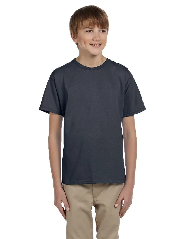 Gildan Ultra Cotton Youth Heavyweight T-Shirt | Charcoal Solid Print Embellished