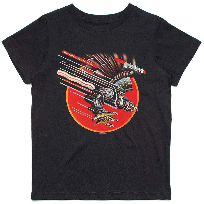 Judas Priest Kids T-Shirt: Screaming For Vengeance Sequined Glittery Shiny