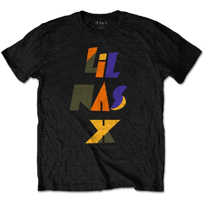 Lil Nas X T-Shirt: Scrap Letters Machine Wash Dry Clean Hand Wash