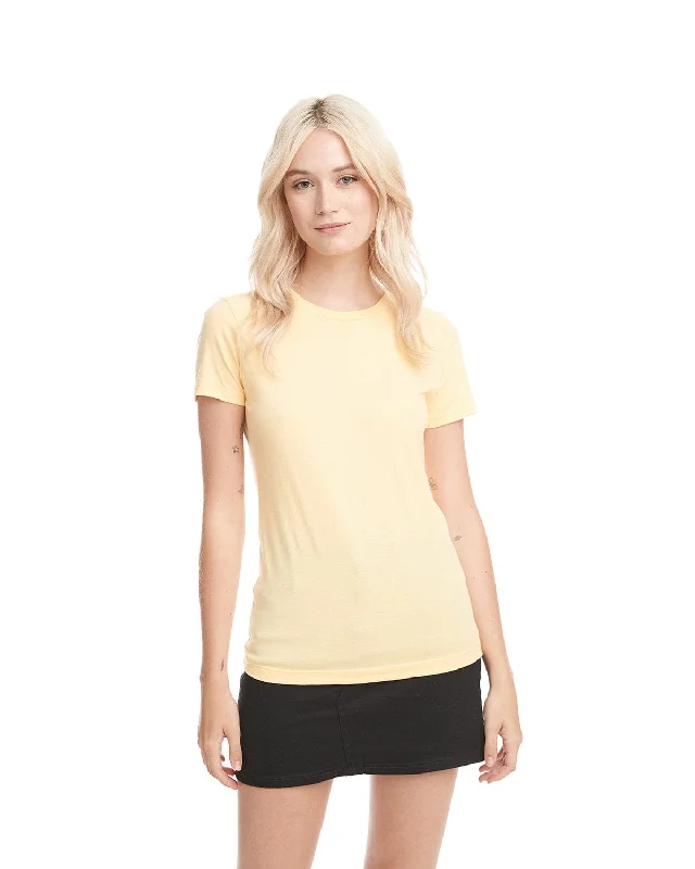 Next Level Ladies Boyfriend Tee | Banana Cream Anti-Shrink Durable Soft