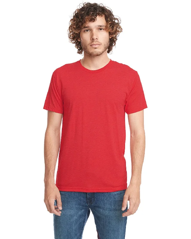 Next Level Mens Triblend Crew Tee | Vintage Red Oversized T-Shirt Spandex breathable