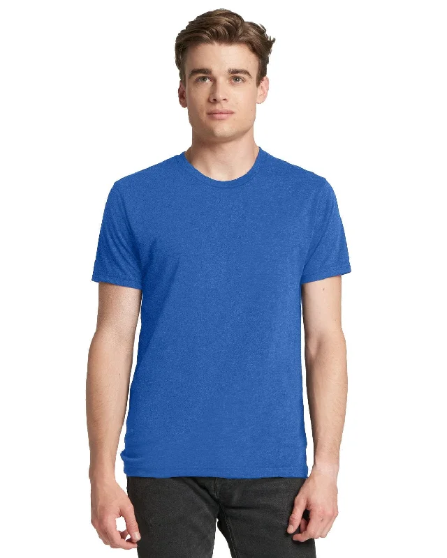 Next Level Mens Triblend Crew Tee | Vintage Royal Machine Wash Dry Clean Hand Wash