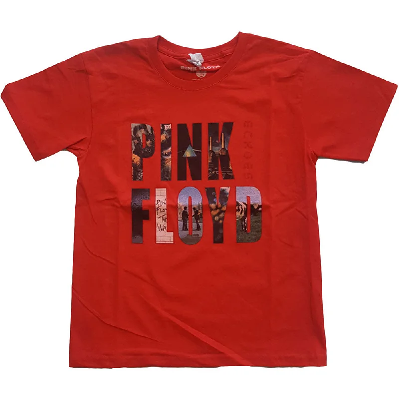 Pink Floyd Kids T-Shirt: Echoes Album Montage Welt Pockets Slit Pockets Flap Pockets