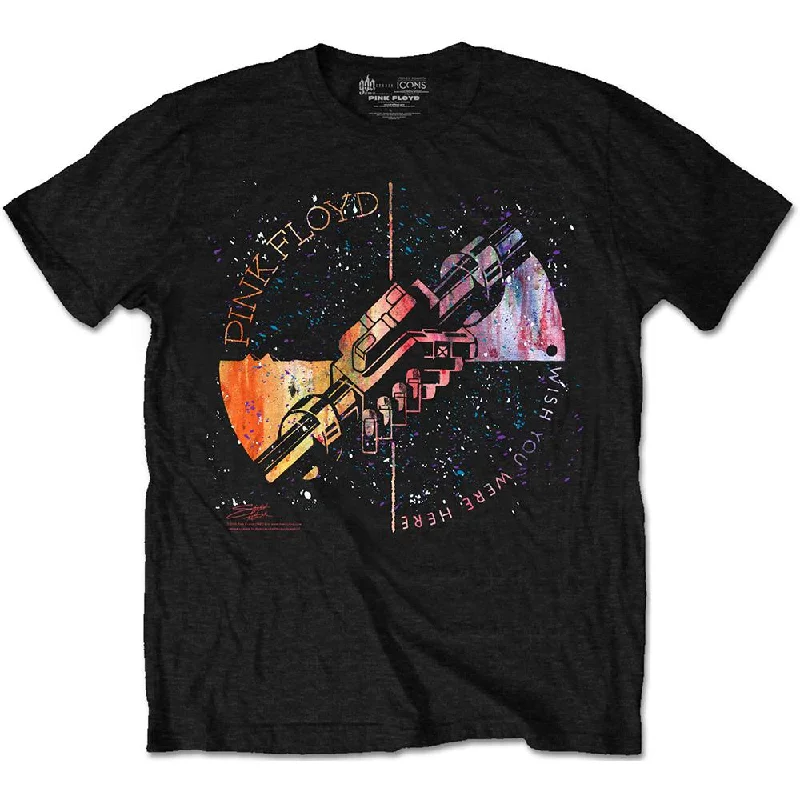 Pink Floyd T-Shirt: Machine Greeting Orange Oversized T-Shirt Spandex breathable