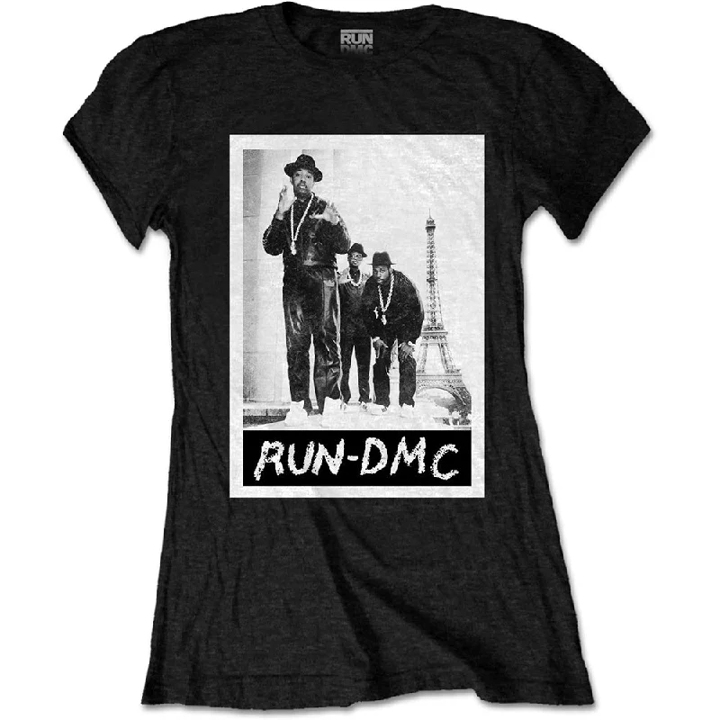 Run DMC Ladies T-Shirt: Paris Photo Lace Blend Ribbed Blend Corduroy Blend