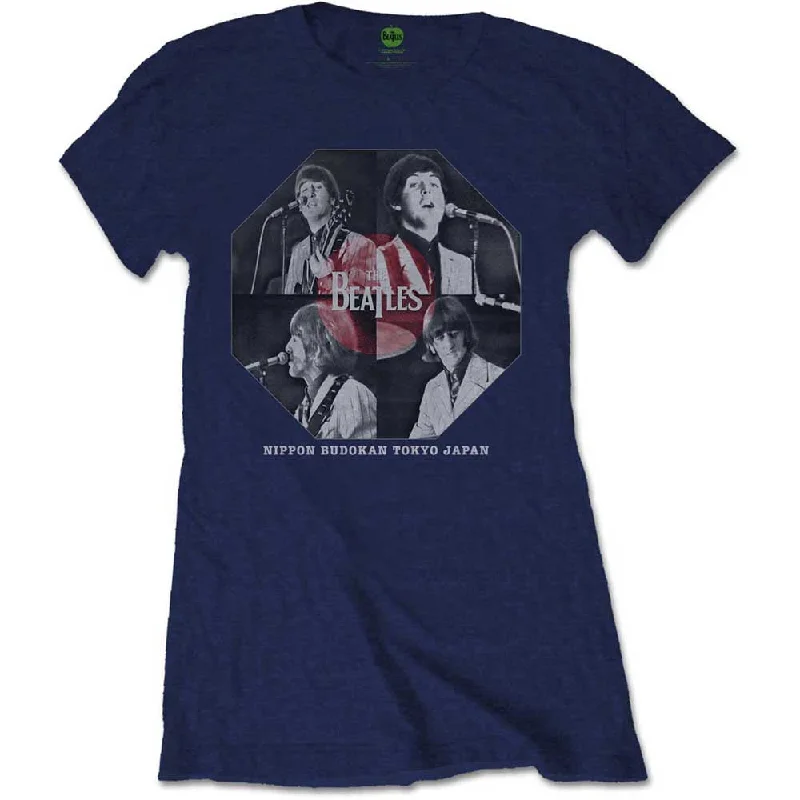 The Beatles Ladies T-Shirt: Budokan Octagon Boxy Fit Fitted Loose