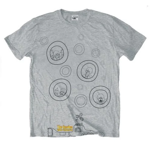 The Beatles Unisex Premium T-Shirt: Bubbles Mesh Blend Leather Blend Suede Blend