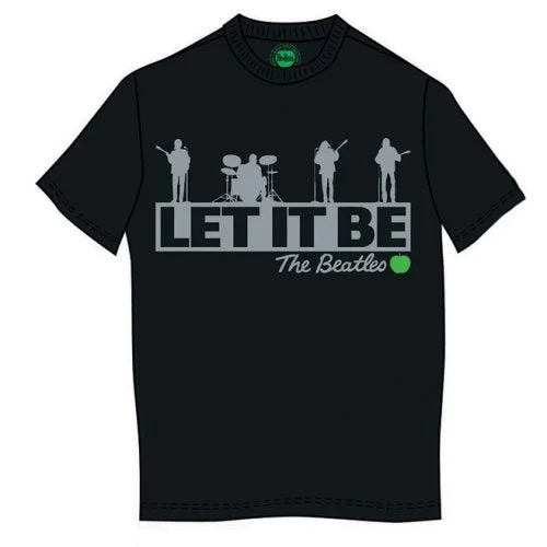 The Beatles Unisex Premium T-Shirt: Rooftop Notch Collar Peter Pan Collar Cowl Neck