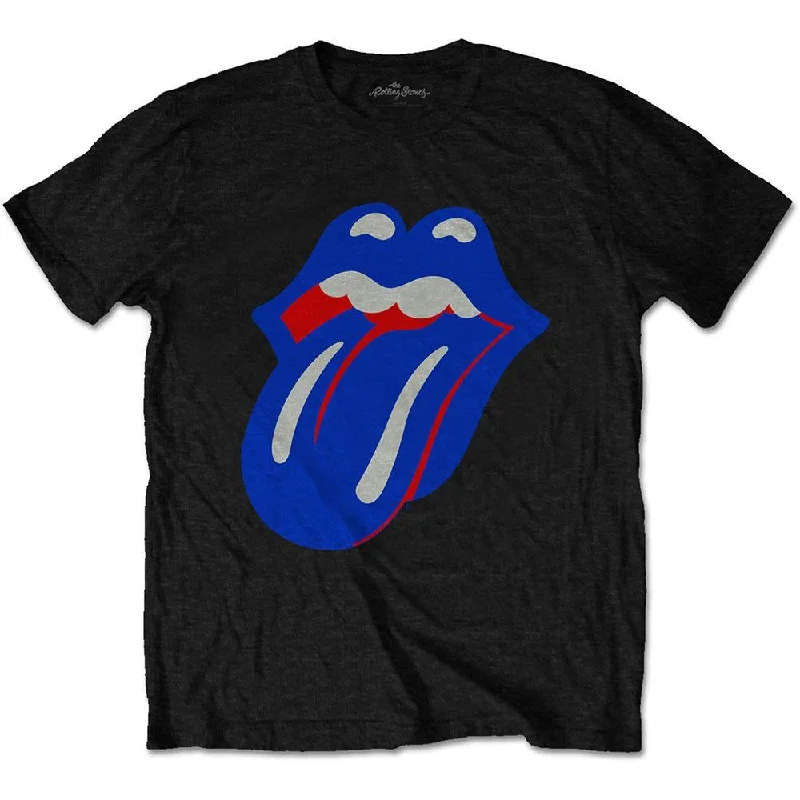 The Rolling Stones Kids T-Shirt: Blue & Lonesome Classic Tongue Handmade Hand-knitted Hand-woven