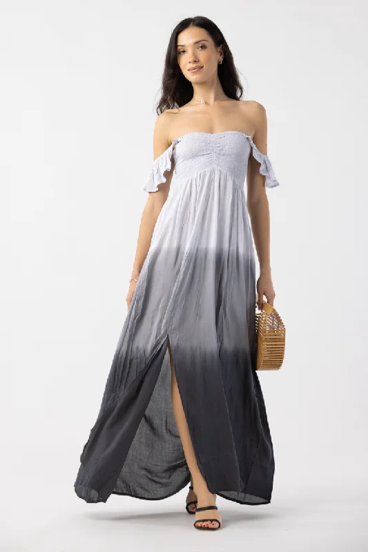 Hollie Maxi Dress Elegant Maxi Dress with Drapes