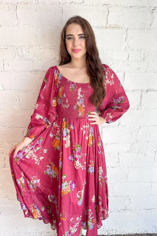 Morning Glory Maxi Dress Comfortable Maxi Dress with Slits