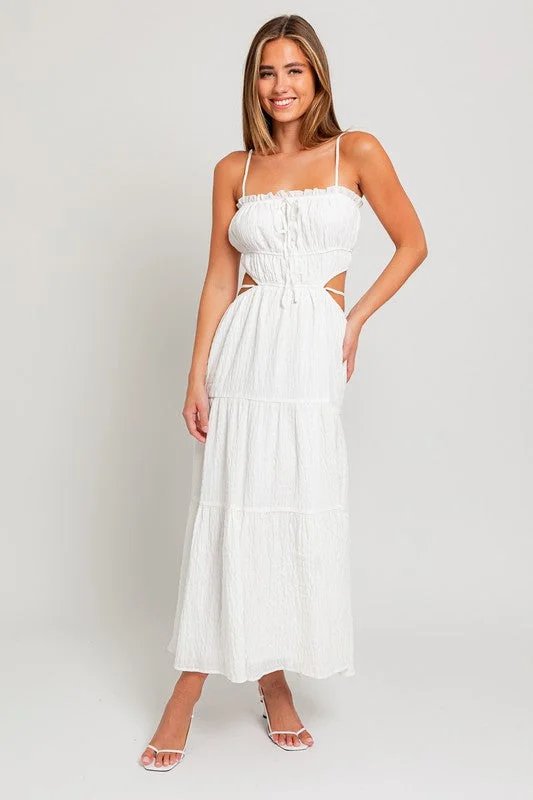 My Favorite Day White Maxi Dress Comfortable Long-Sleeve Maxi Dress