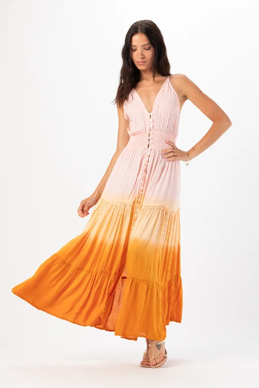 Santorini Maxi Dress Trendy Satin Maxi Dress