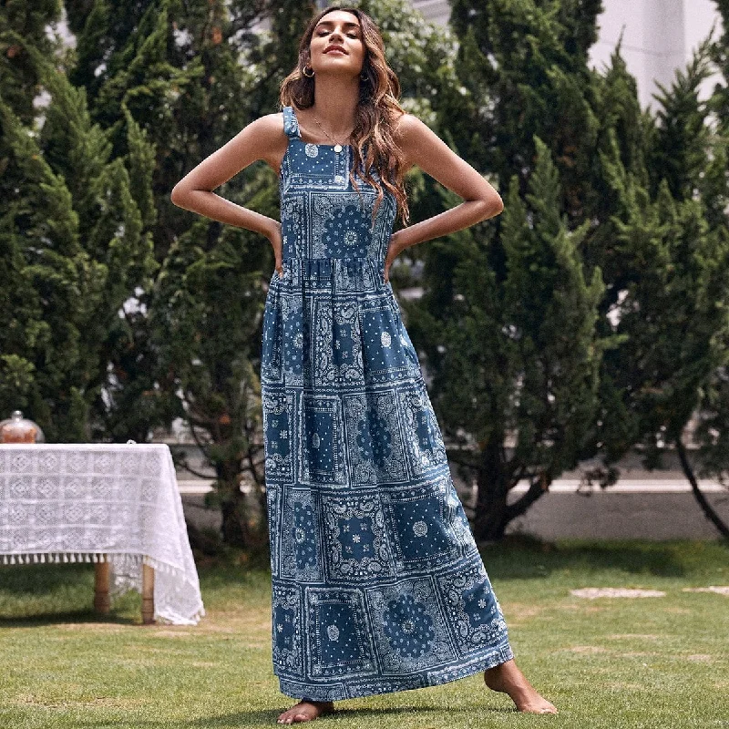 Scarlett Boho Maxi Dress Fashionable Sleeveless Maxi Dress