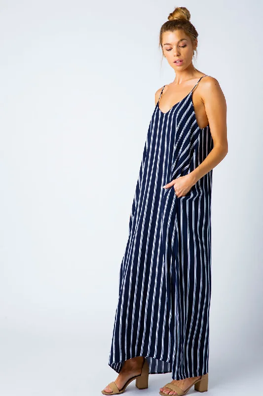 Striped Maxi Dress Chic Sleeveless Maxi Dress