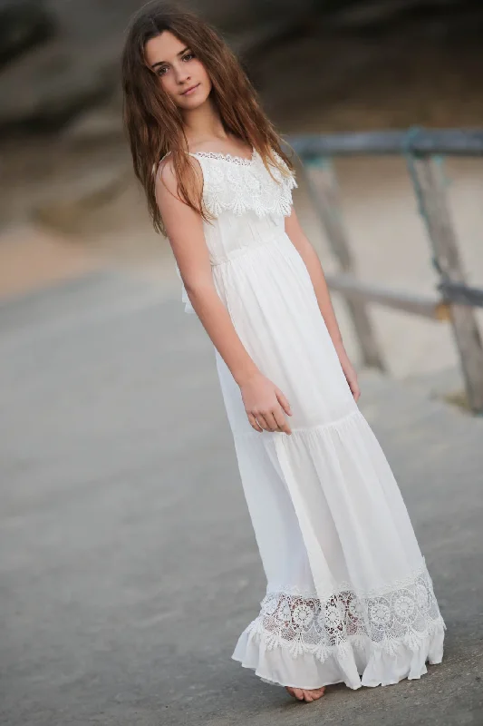 Tallulah Tween Maxi Dress Elegant Maxi Dress with Lace