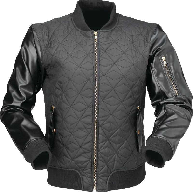 Z1R Women's Bomber Jacket - Black - 3W 2822-1504 Jersey Jacket Tulle Jacket Batik Jacket Z1R Women's Bomber Jacket - Black - 3W 2822-1504 Jersey Jacket Tulle Jacket Batik Jacket