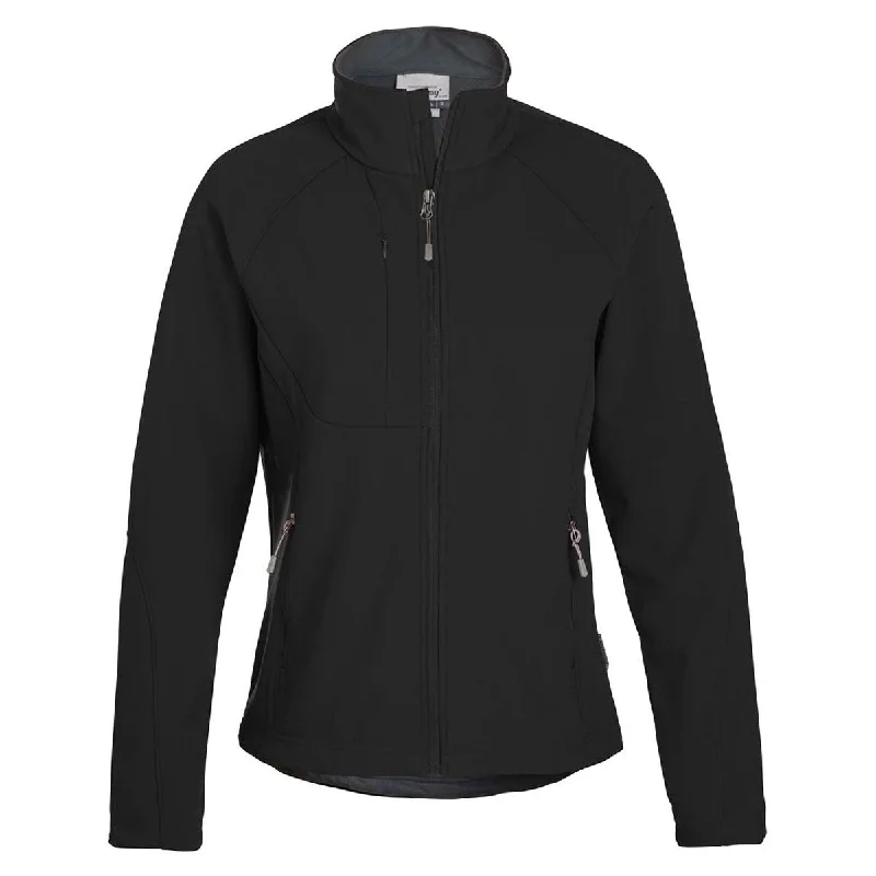 Landway Women's Black Matrix Soft Shell Jacket Insulated Jacket Fitted Jacket Loose Jacket