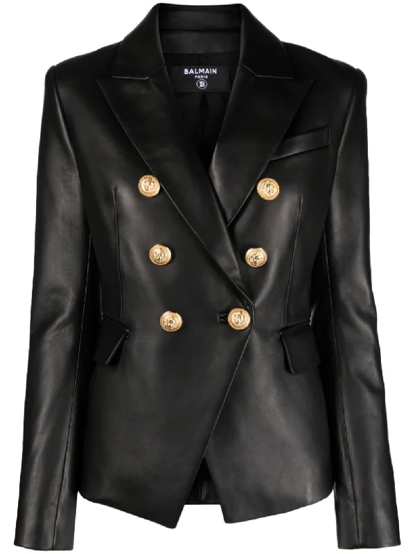 Balmain Jackets Black Satin Jacket Silk Jacket Chiffon Jacket