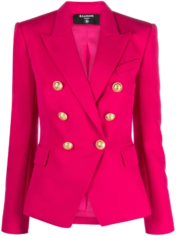 Balmain Jackets Fuchsia Bomber Jacket Anorak Windbreaker