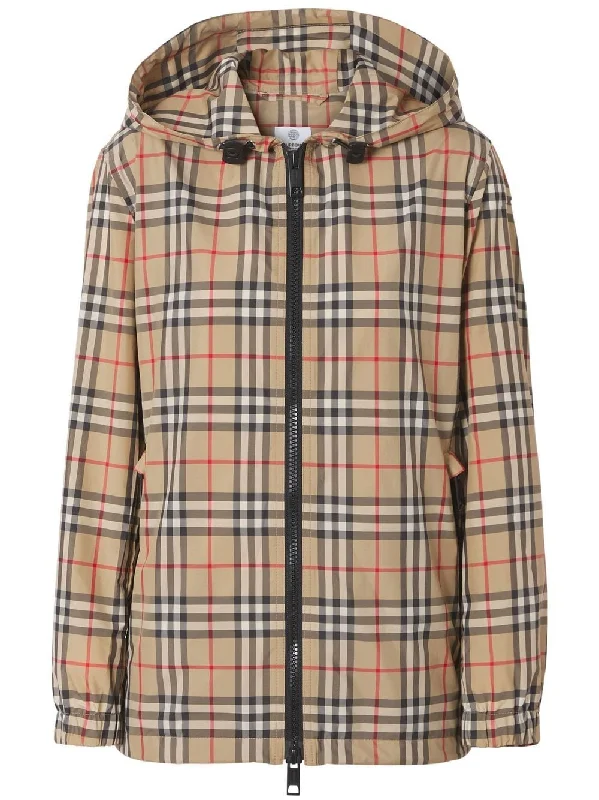 Burberry Jackets Beige Plaid Jacket Tartan Jacket Houndstooth Jacket