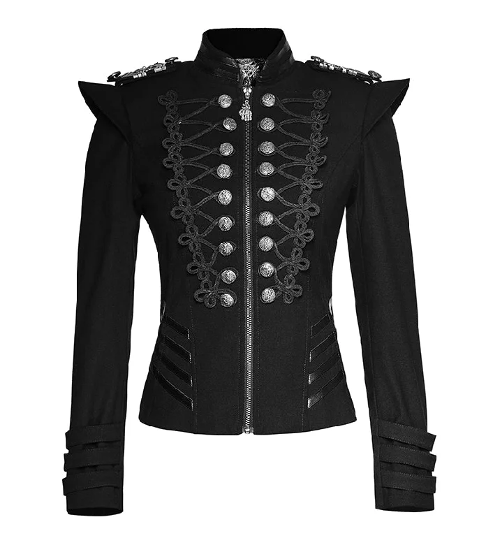 Gothic General Jacket Belted Jacket Elasticated Jacket Padded Jacket