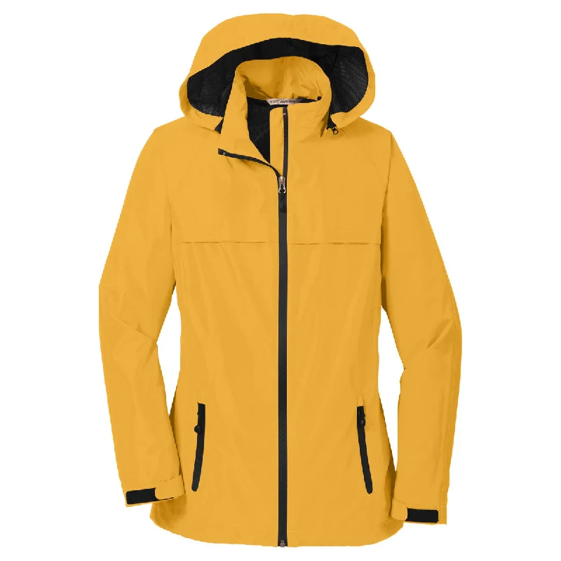 Port Authority Women's Slicker Yellow Torrent Waterproof Jacket Striped Jacket Polka Dot Jacket Floral Jacket