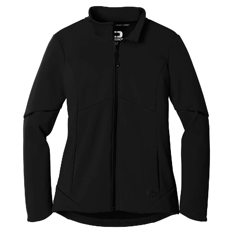 OGIO Women's Blacktop Exaction Soft Shell Jacket Zippered Jacket Buttoned Jacket Snapped Jacket