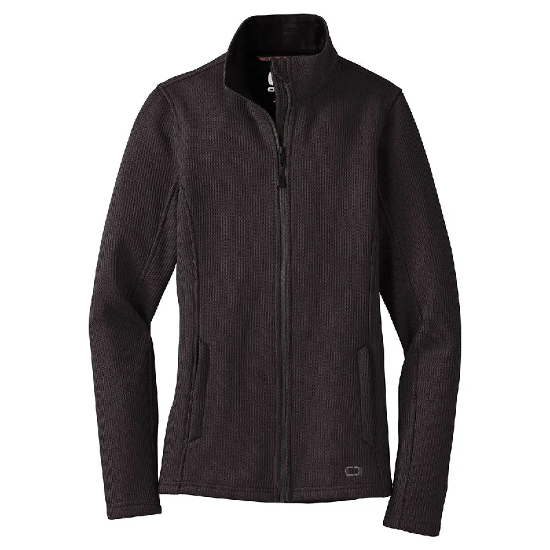 OGIO Women's Blacktop Grit Fleece Jacket Knit Jacket Woven Jacket Fleece Jacket