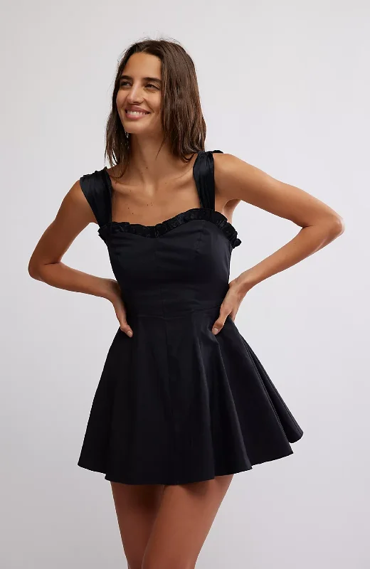 Free People - Midnight Magic Mini Dress Comfortable Smocked Mini Dress