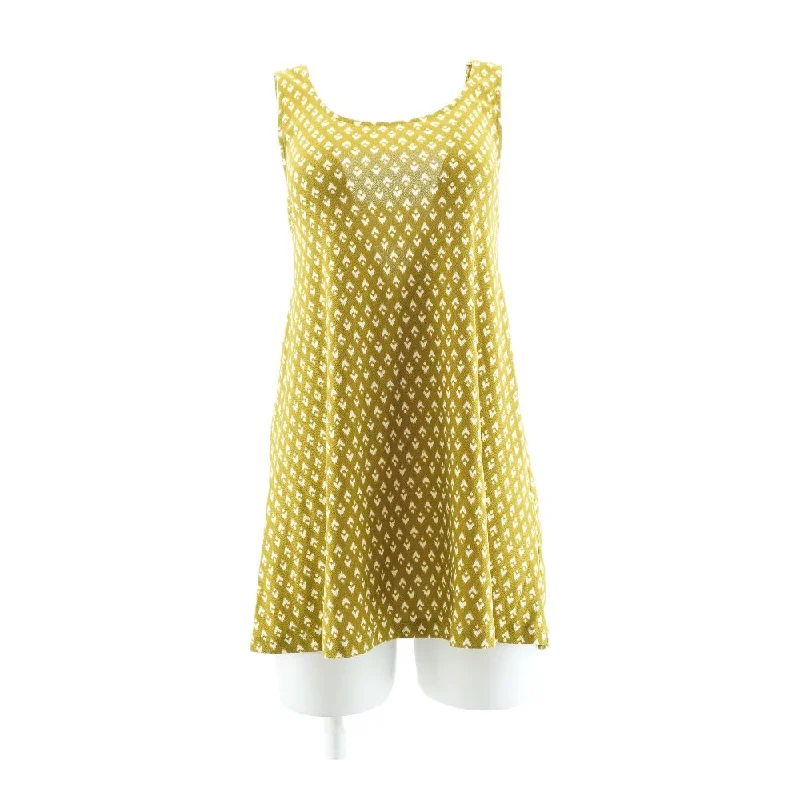 Mustard Misc Mini Dress Trendy Floral Mini Dress