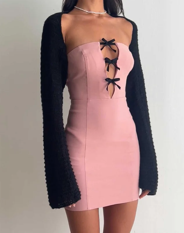 Novara Mini Dress in Pink Chic Sleeveless Mini Dress