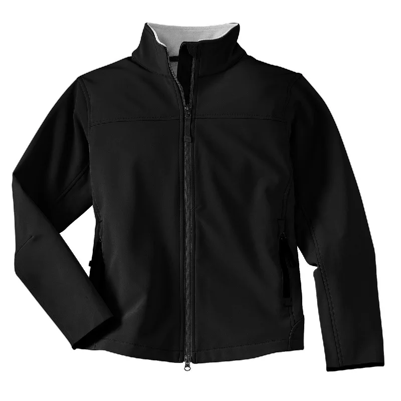 Port Authority Women's Black/Chrome Glacier Softshell Jacket Corduroy Jacket Velvet Jacket Brocade Jacket