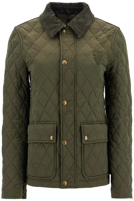 Quilted Nylon Jacket Snapped Jacket Toggled Jacket Drawstring Jacket