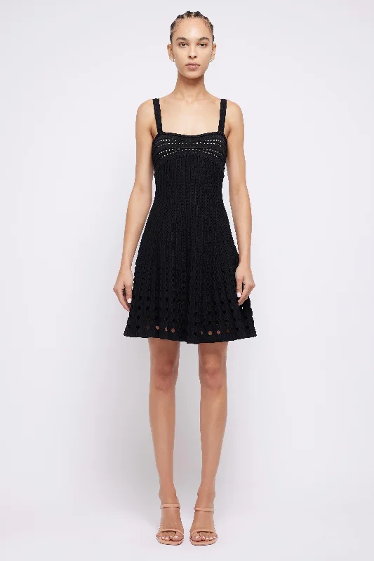 SIMKHAI - Franklin Mini Dress in Black Elegant Sequin Mini Dress