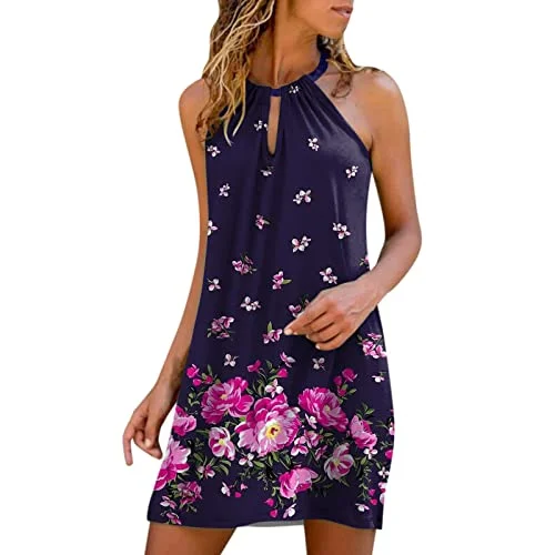 Summer Sleeveless Mini Dress for Women Casual Neck Hollow Out Cocktail Short Dress Beach Sundress | Original Brand Classic Striped Mini Dress Summer Sleeveless Mini Dress for Women Casual Neck Hollow Out Cocktail Short Dress Beach Sundress | Original Brand Classic Striped Mini Dress