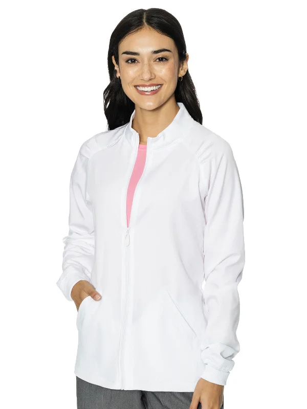 Touch - Women's Raglan Solid Scrub Jacket Cardigan Sweater Pullover