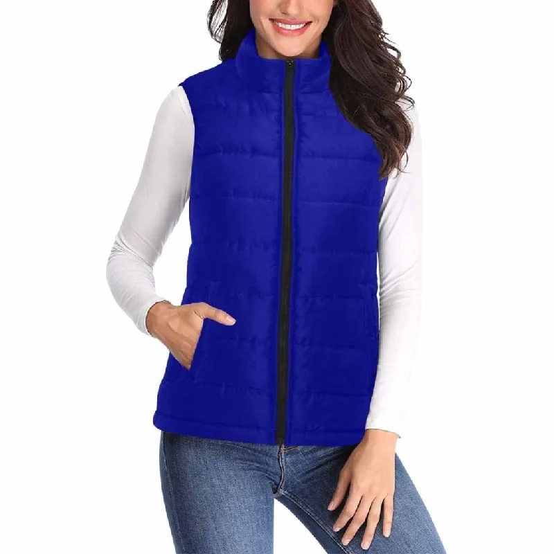 Womens Puffer Vest Jacket / Dark Blue Satin Jacket Silk Jacket Chiffon Jacket