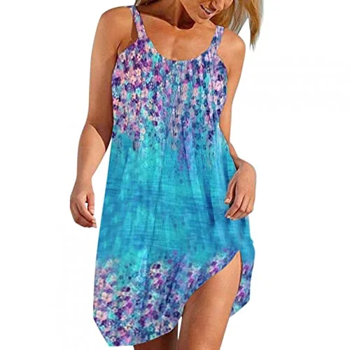 Womens Spring Dresses 2022 Floral Print Sleeveless Cute Dress Beach Dresses Travel Sundress Tank Mini Dress | Original Brand Classic Casual Mini Dress Womens Spring Dresses 2022 Floral Print Sleeveless Cute Dress Beach Dresses Travel Sundress Tank Mini Dress | Original Brand Classic Casual Mini Dress
