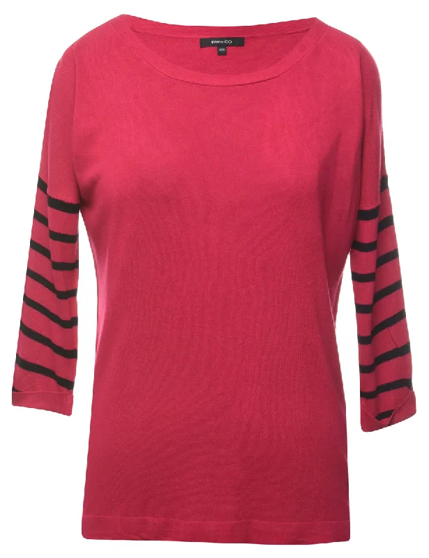 Fine Knit Jumper - M Iron Safe Non-Iron Wrinkle Free